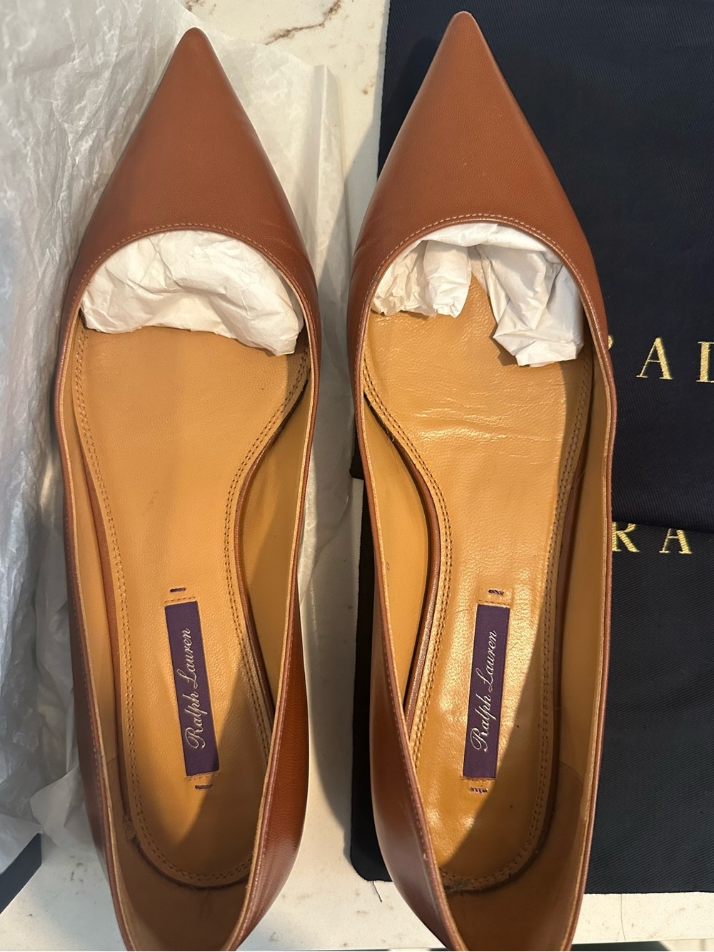 RALPH LAUREN (PURPLE LABLE) KENDRYA FLAT